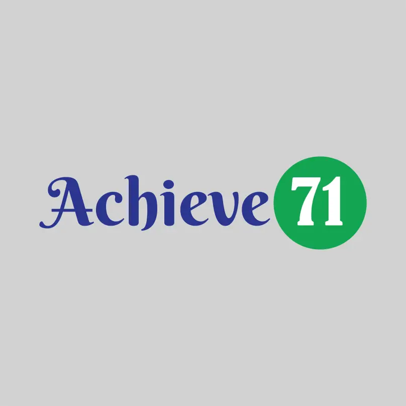 Achieve 71 English Logo