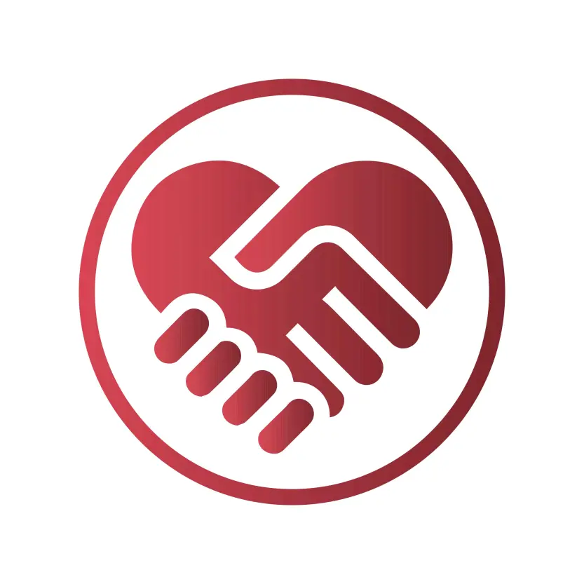 Closeup of a Businessman Hand Shake Logo