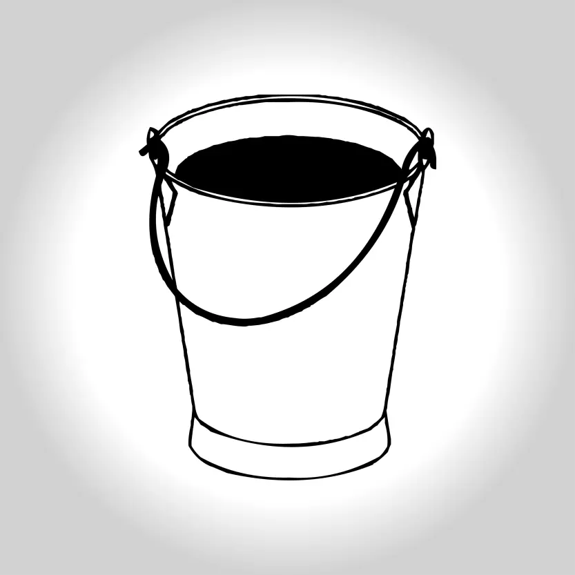 Steel Bucket Symbol - Tiner Balti Marka - Election Logo Vector