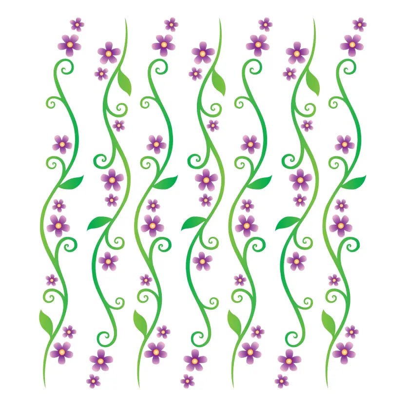 Nature Embroidered Delights Floral Vector Set for Creative Endeavors Design