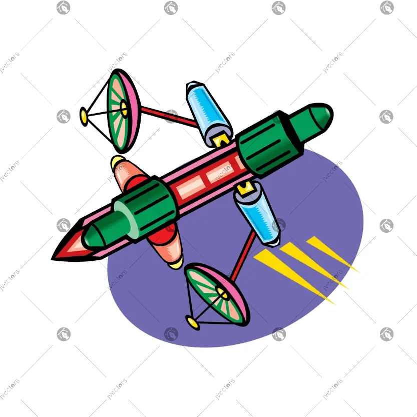 Space Station Cartoon illustration The Final Space Station Vector Art