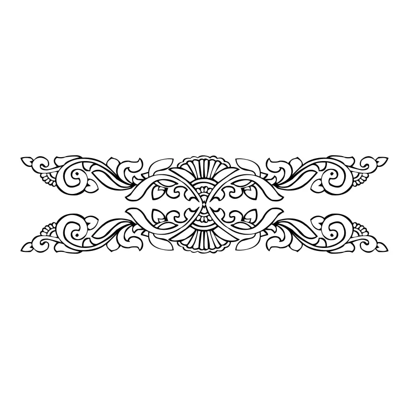 Decorative Hand Drawn Classic Vintage Ornament Retro Dividers