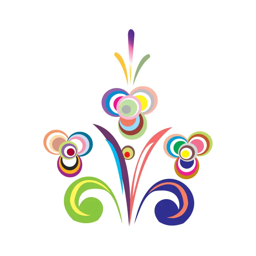 Abstract Colorful Artistic Explode Decoration Vector Illustration Vector Graphic