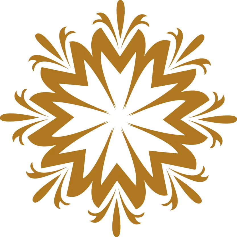 Traditional Thai Flower Ornament Design Icon