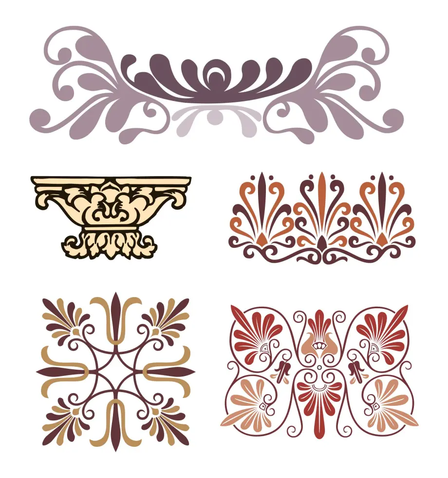 Crown ornament decoration: Vector stock illustration