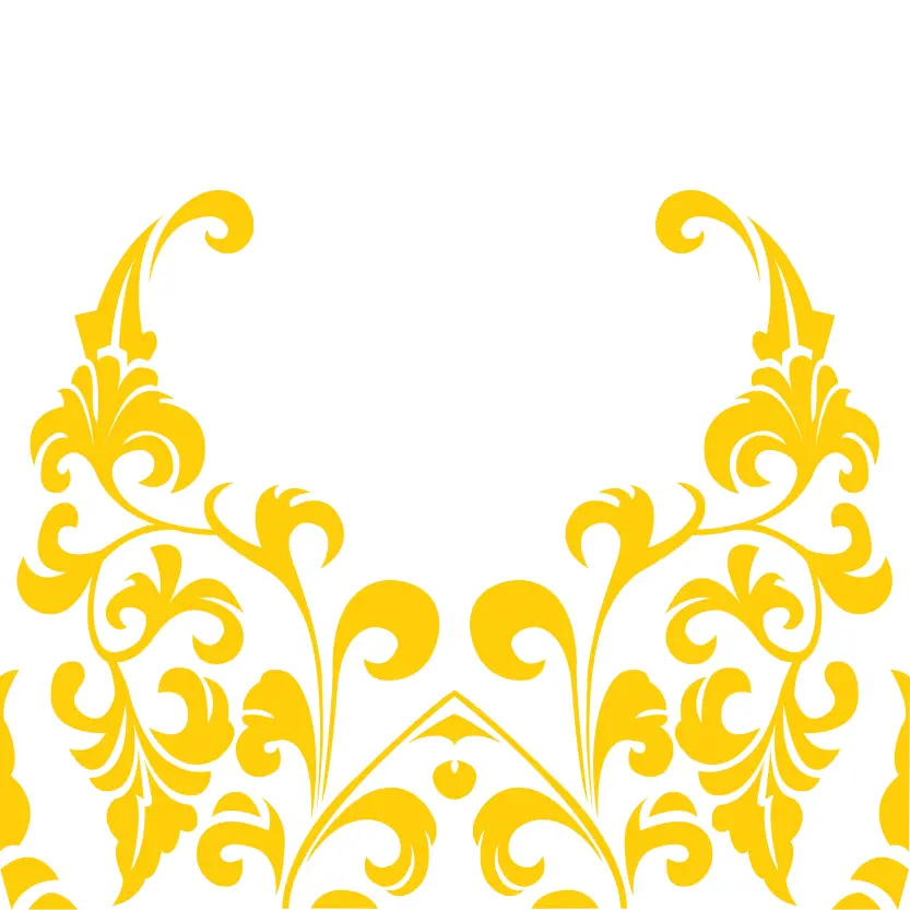 Floral Ornament Golden Border Vector Graphic Alpona