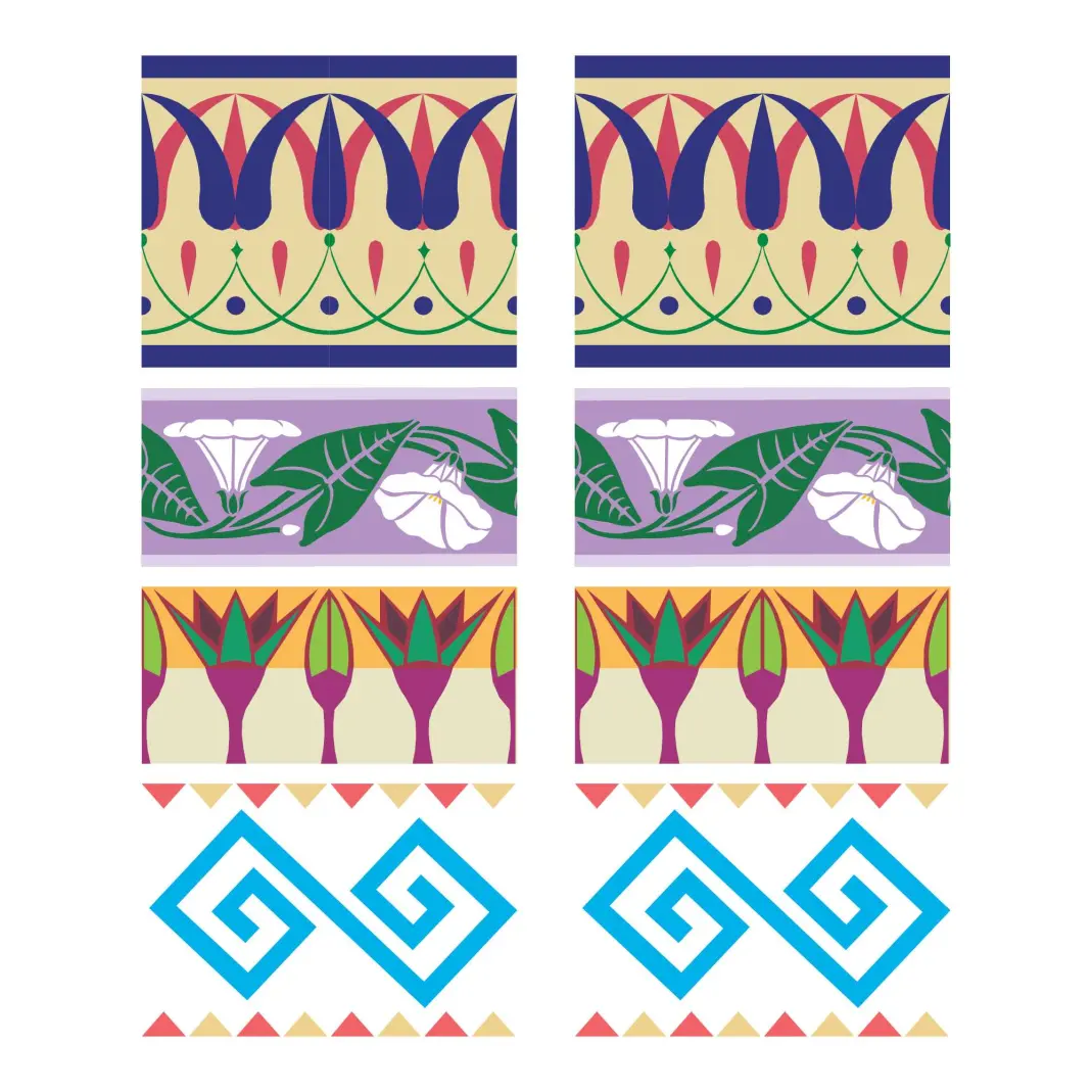 Vintage Ethnic Floral Seamless Pattern Ornament