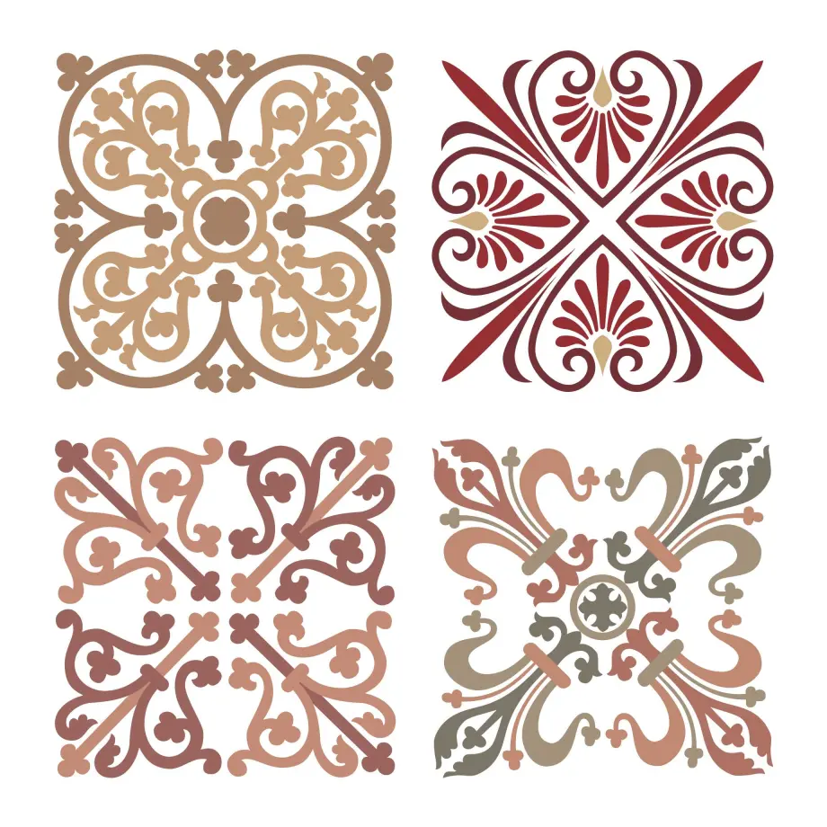 Assorted ornamental screen patterns: Design inspiration galore