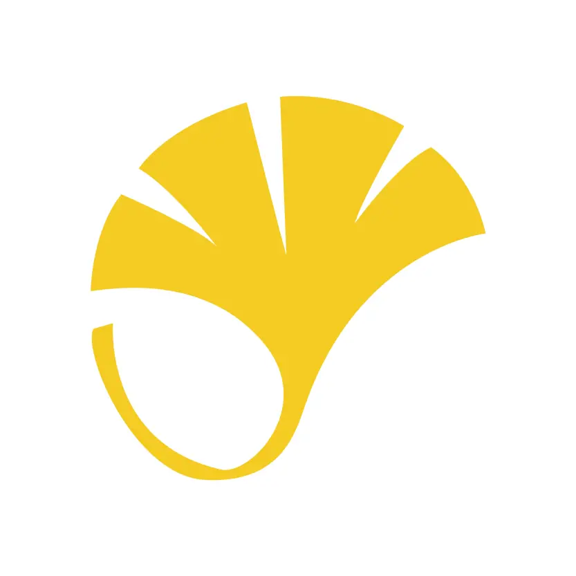 Golden Leaves Logo Vector Graphic