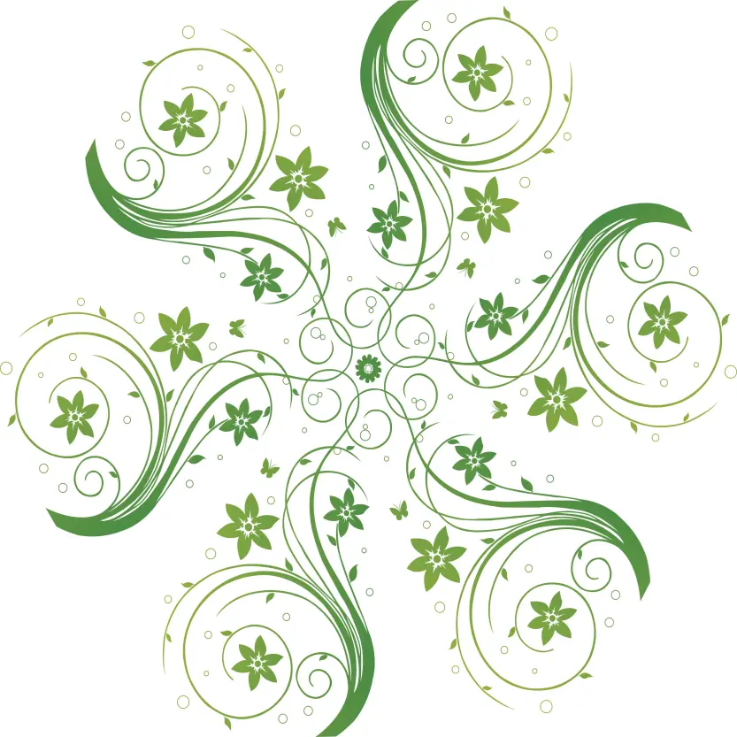 Colorful Ornamental Mandala on White Paper Background Graphic