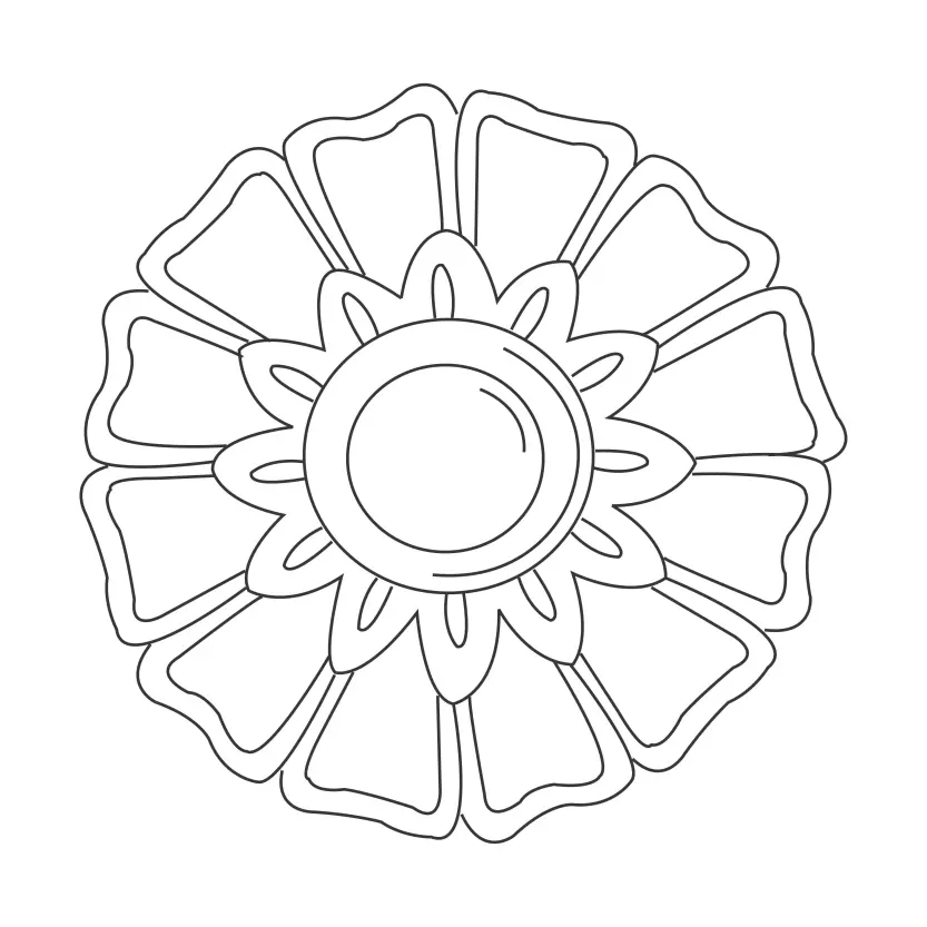 Versatile Printable Mandala for Various Design Purposes