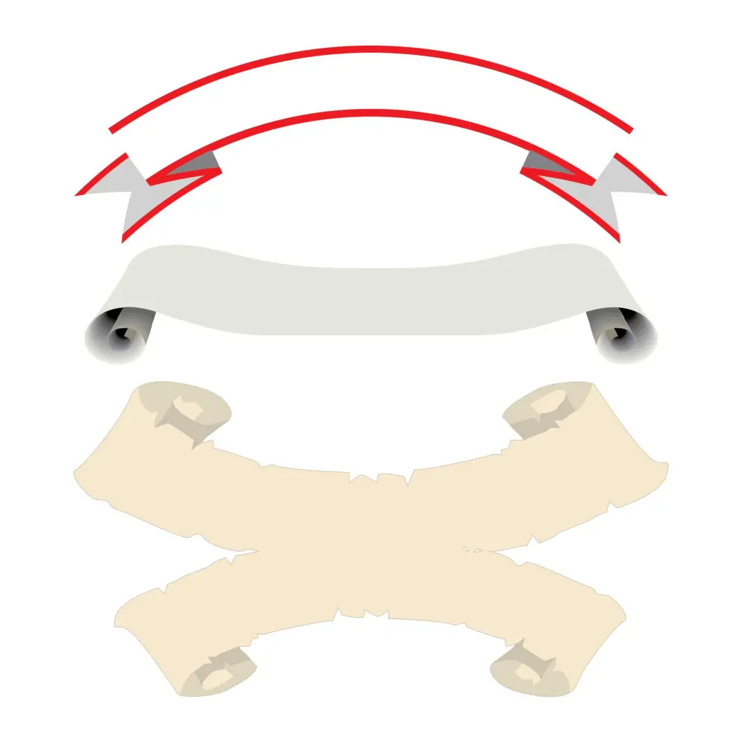 Modern Red Ribbons Set for Business and Sale Labels