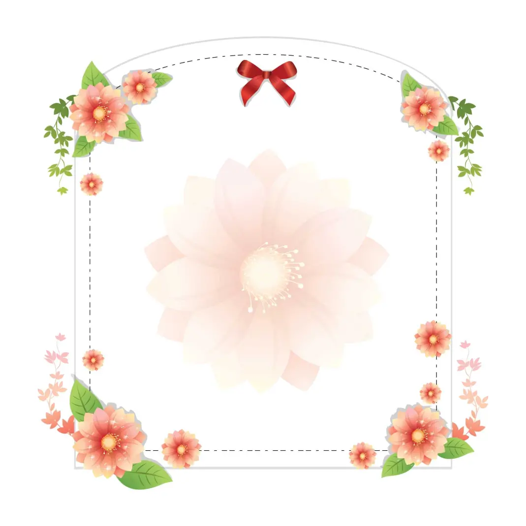 Floral Design Border for Ramadan Posters and Frames