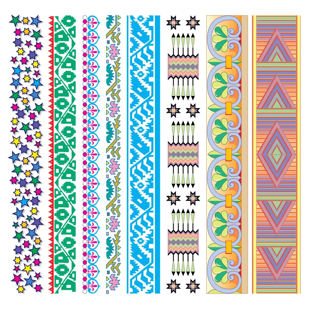 Floral Border Machine Embroidery Vector Design Collection