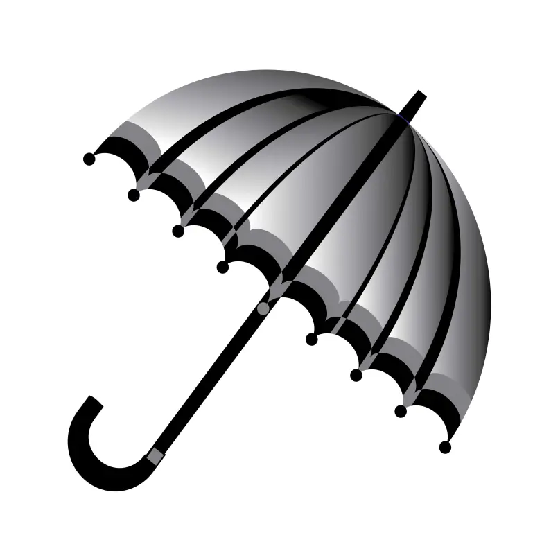 Umbrella or Chata Marka Collection for Election Symbol Vector Clipart