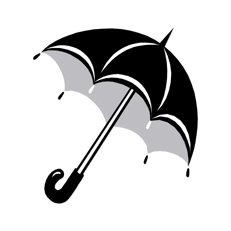 Chata Marka for Election Symbol Vector Clipart Umbrella Logo
