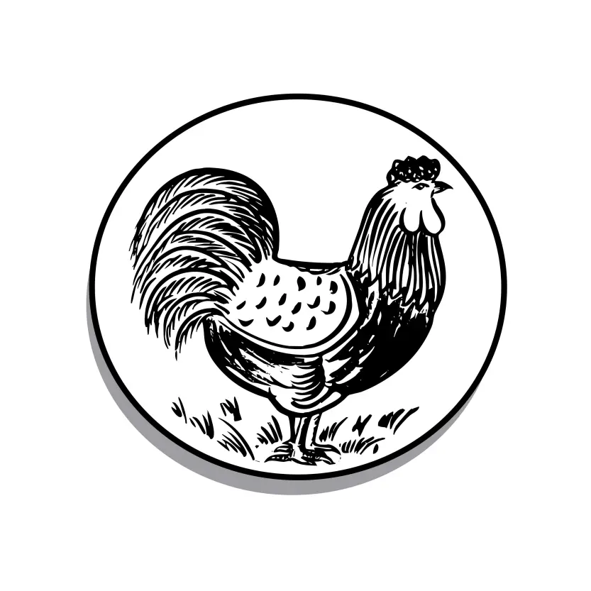 Morog or Rooster Marka for Election Symbol Vector Clipart Morog Logo
