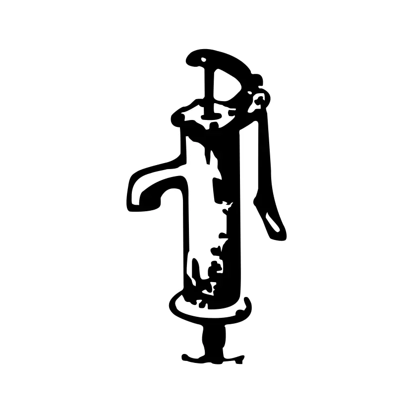 Water Pump Tubewell Marka for Election Symbol Vector Clipart