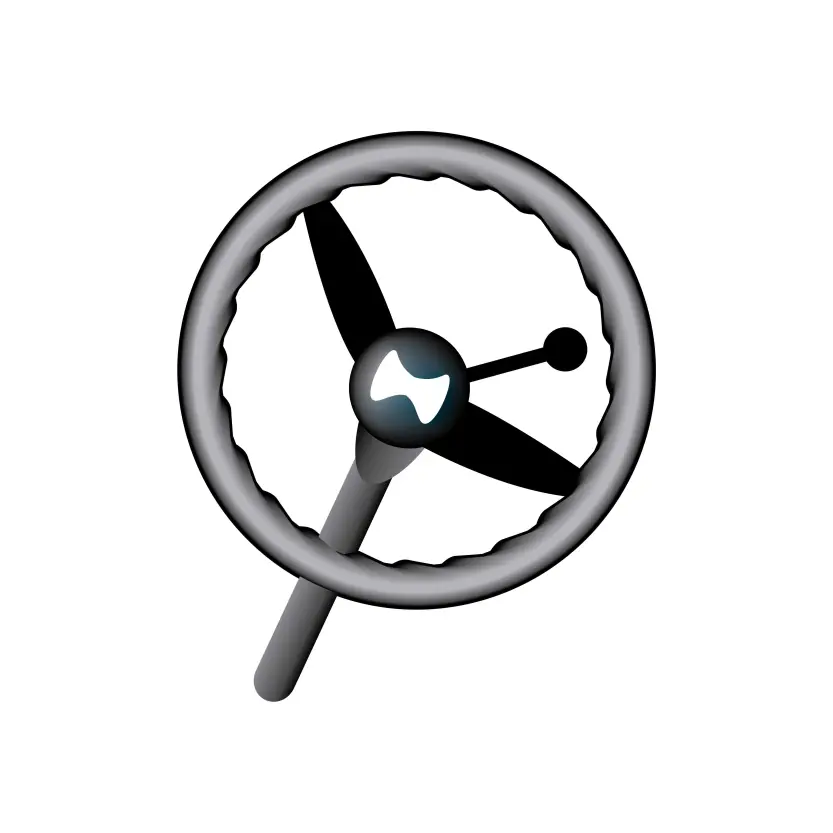 Steering Wheel Marka for Election Symbol Vector Clipart