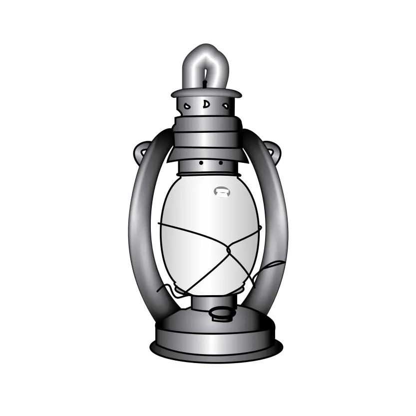 Hurricane Lamp Marka or Pendant Lamp Marka for Electoral Symbol Vector Clipart