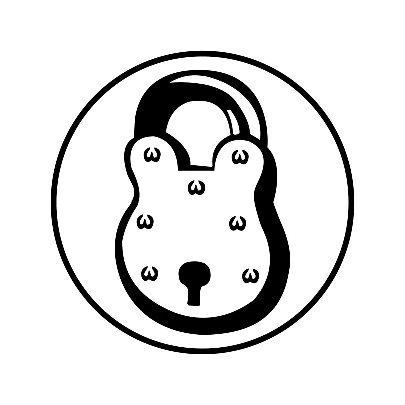 Tala Marka or Lock Marka for Electoral Symbol Vector Clipart