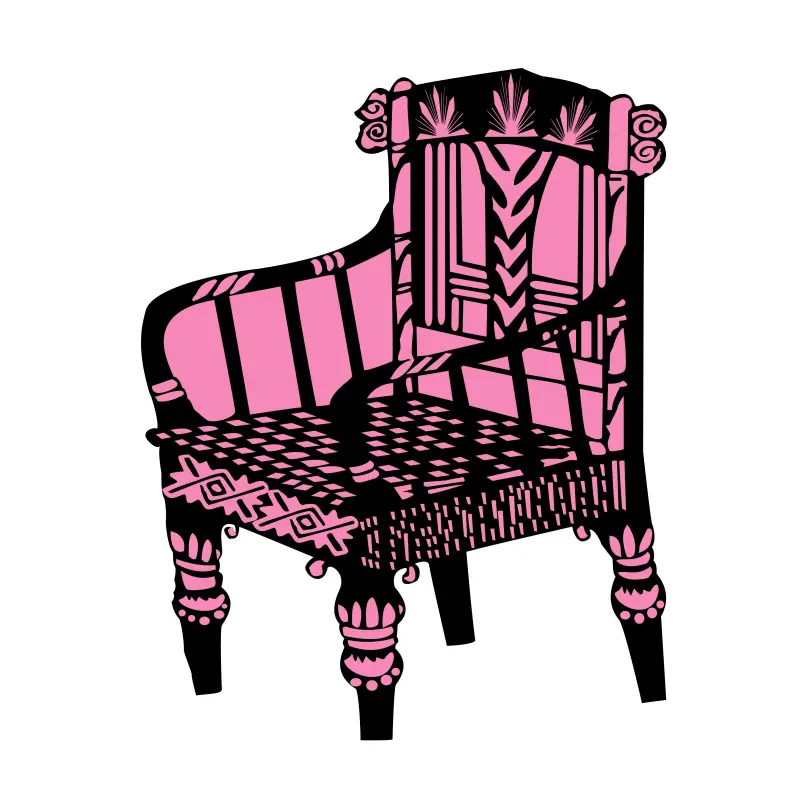 Chair Marka for Election Symbol Vector Clipart