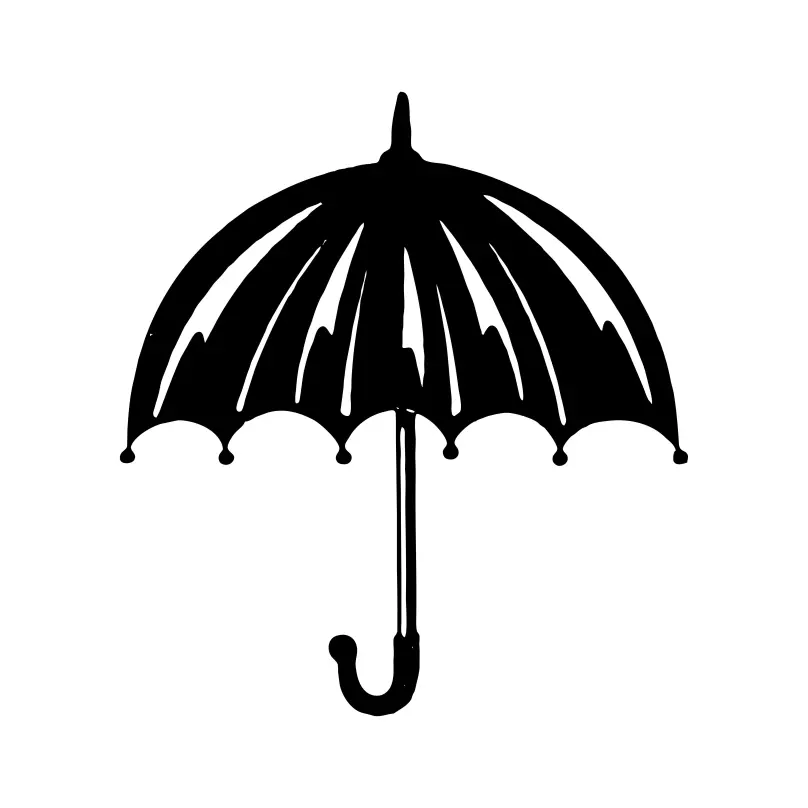 Umbrella or Shata Marka for Election Symbol Vector Clipart