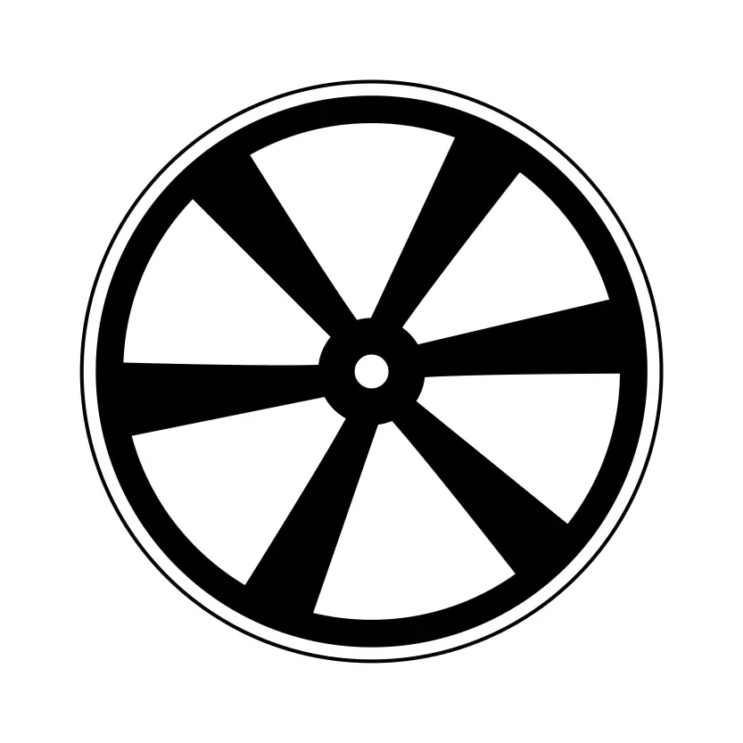 Wheel - Chaka Marka for Election Symbol Vector Clipart