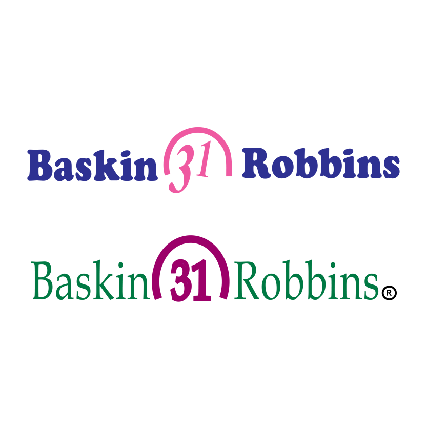 Baskin Robbins 31 Brand Logo Vector Design