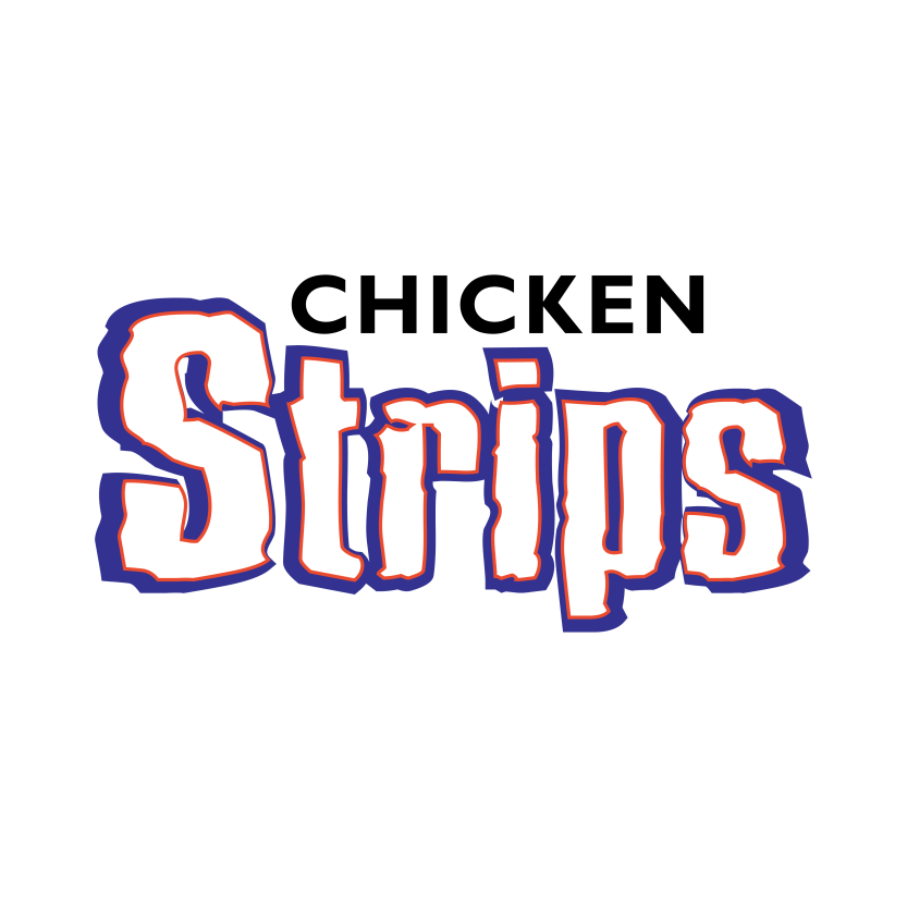 Chicken Strips Brand Logo Vector Design