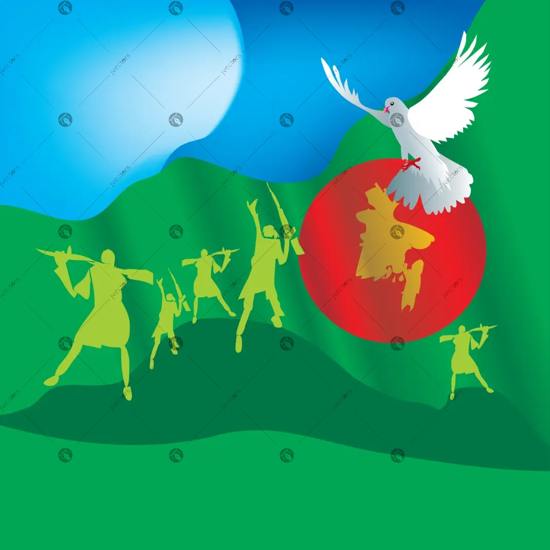 Special Victory Day of Bangladesh Background Illustration