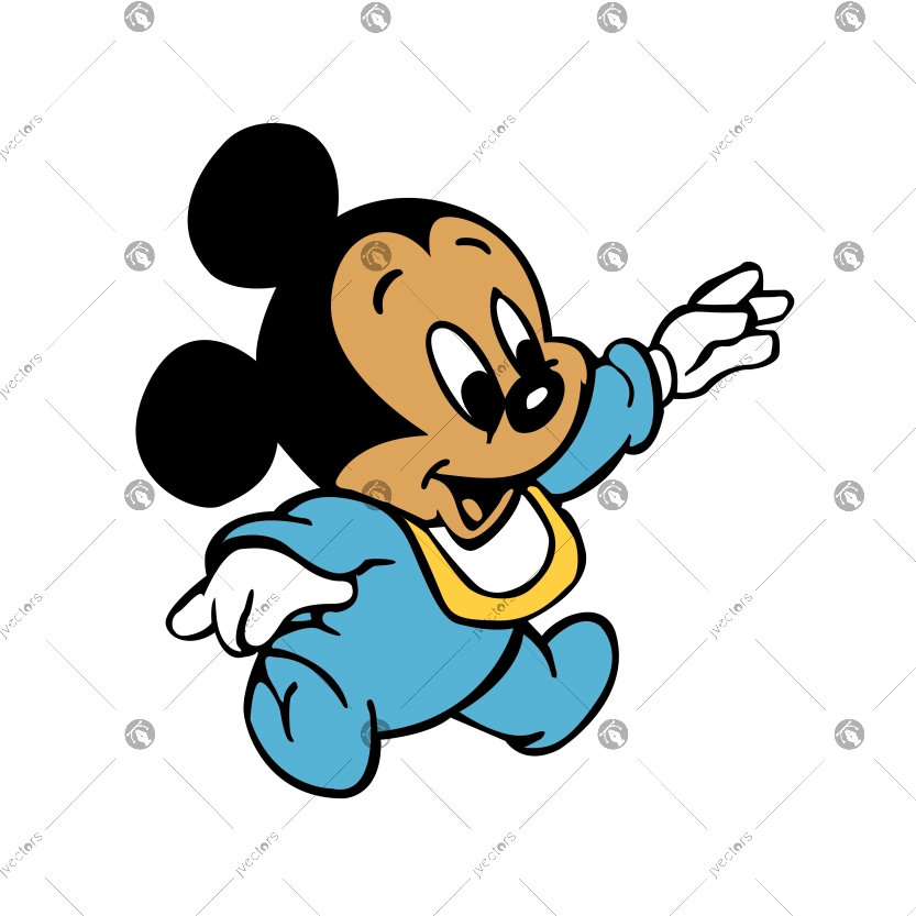 Mickey Mouse is having fun dancing vector cartoon