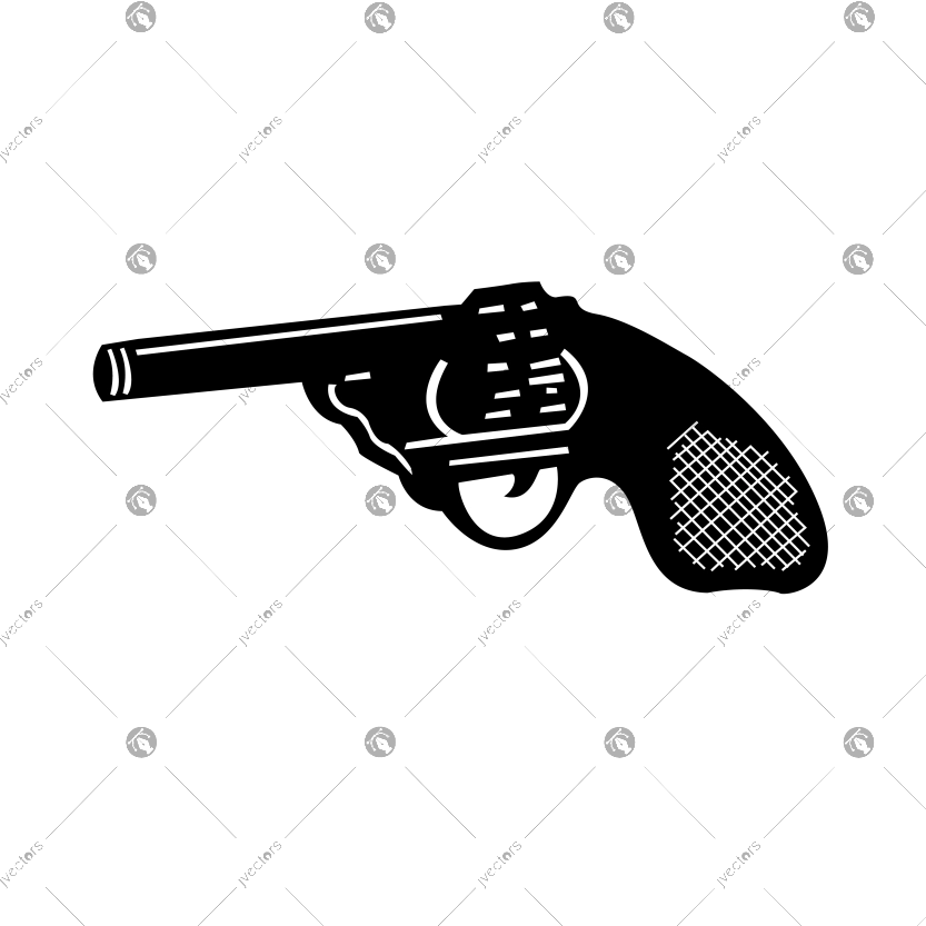 Clipart vector logo graphic selective pistol gun symbol
