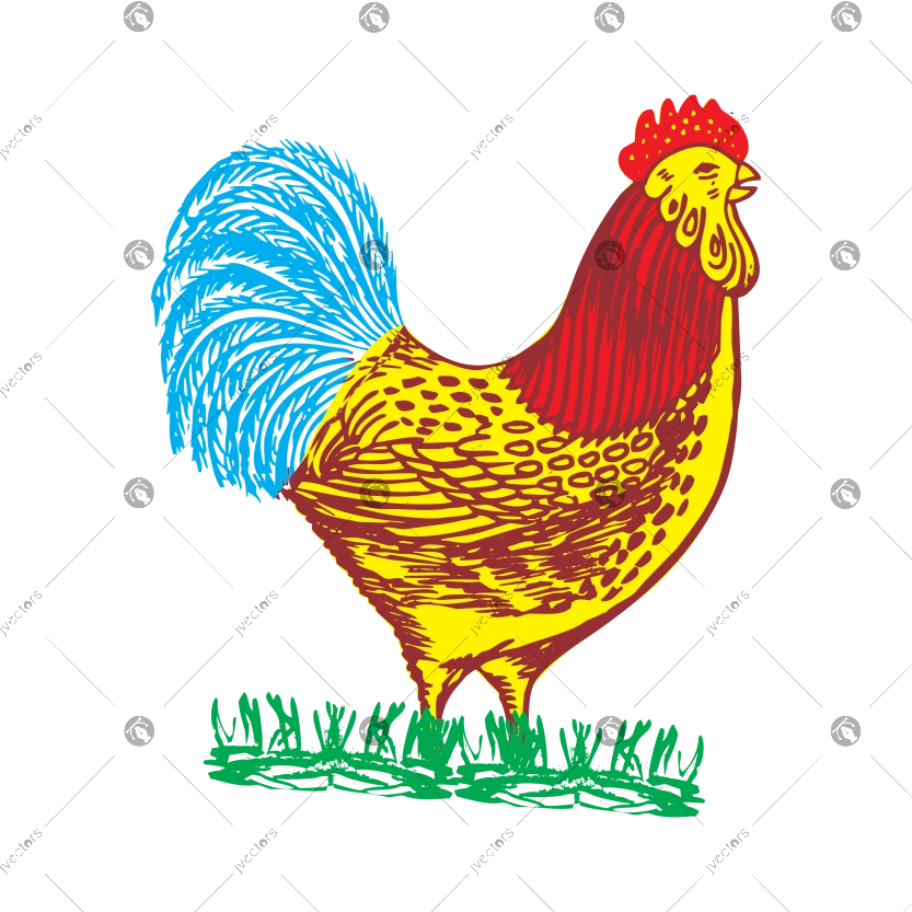 Election Symbol Clipart colorful Morog Vector Logo Graphic Election colorful Rooster Marka For Any E