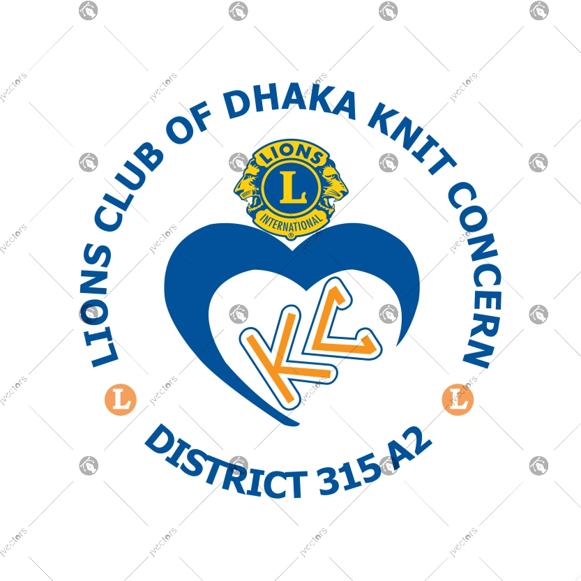Lions Club of Dhaka Knit Concern Logo Vector