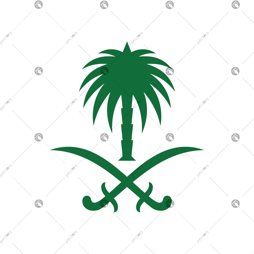 Emblem of Saudi Arabia Logo Vector