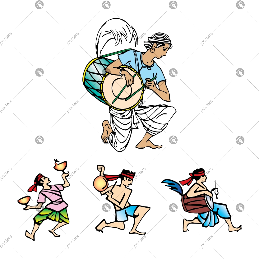 Festivals of India Puja Celebration Vector with Durga Puja Parvati Bhavani Goddess, Kali Puja Festivals of Hindu Religion Vector