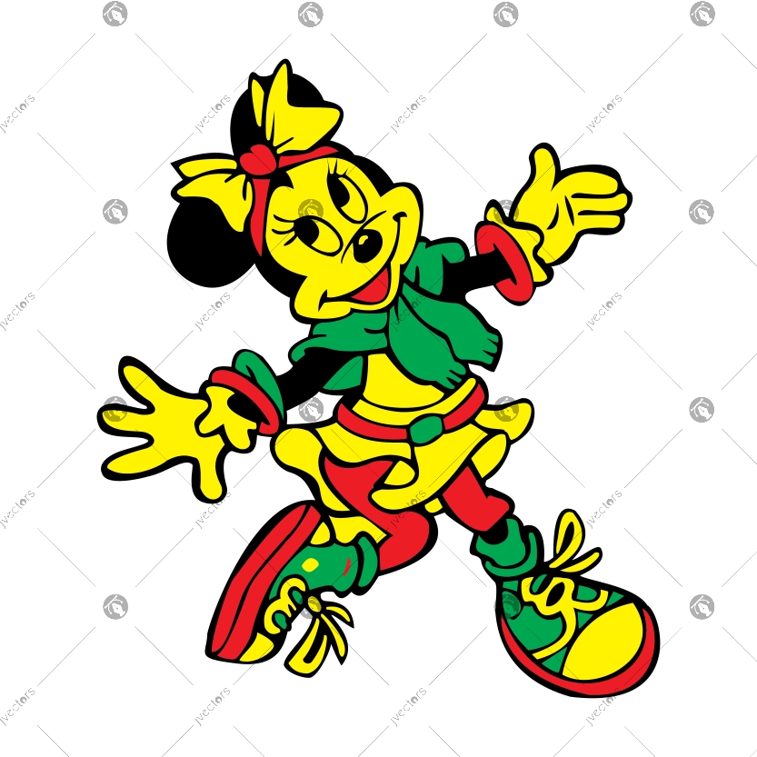 Disney Mickey Minnie Mouse Goofy Patch Costume makes the heat a lot of fun vector