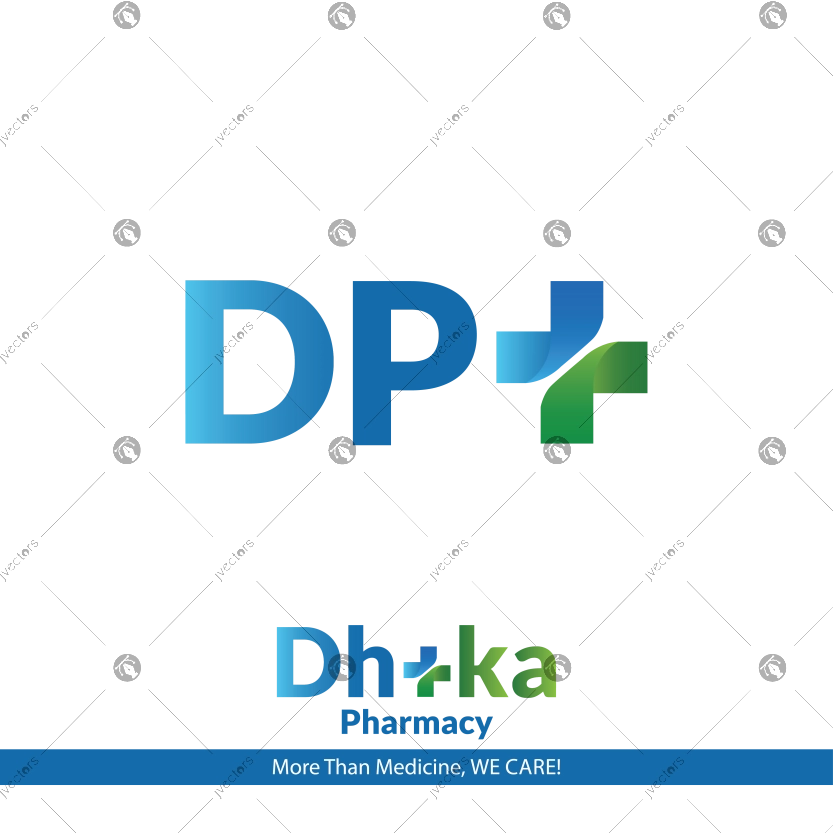 DP Plus and Dhaka Pharmacy Logo Vector