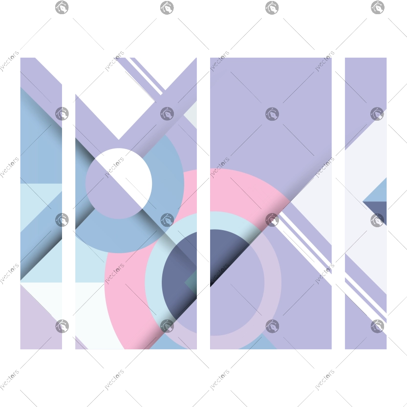 Abstract colorful geometric shapes background vector