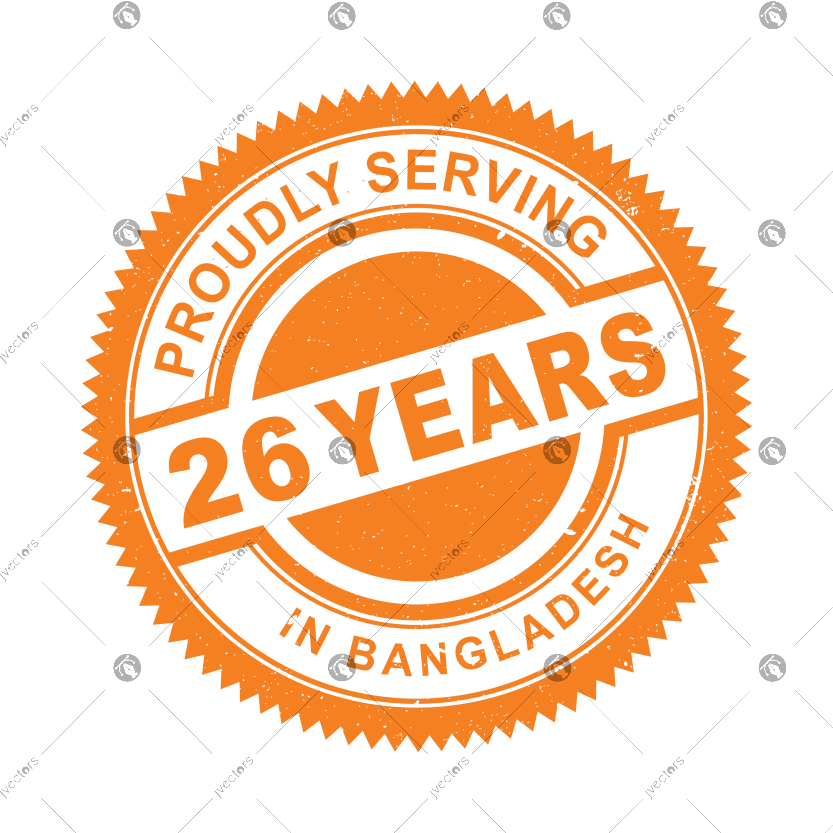 Proudly Serving 26 Years in Bangladesh Logo Vector
