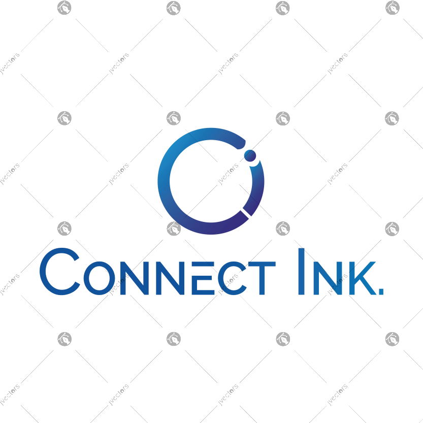 Connect Ink Logo Vector