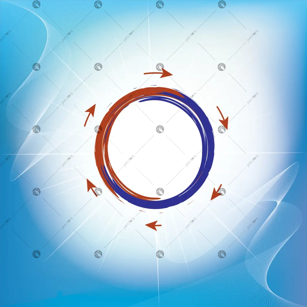 Circle set Vector illustration Business Abstract Circle icon Corporate Media Technology styles