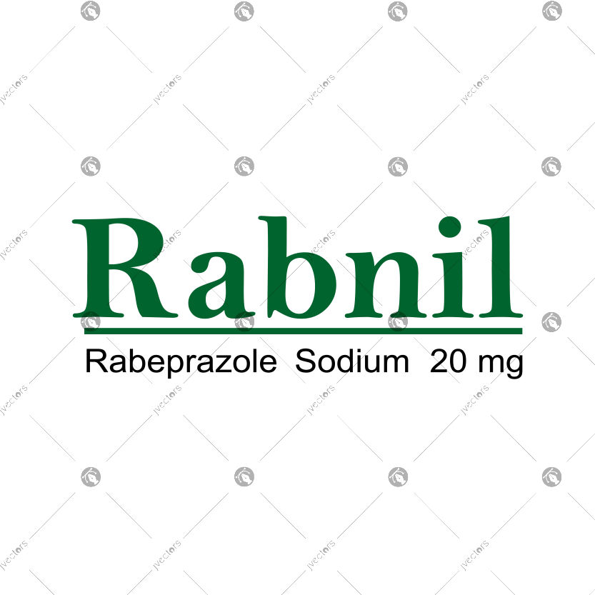 Rabnil Rabeprazole Sodium 20mg Logo Vector
