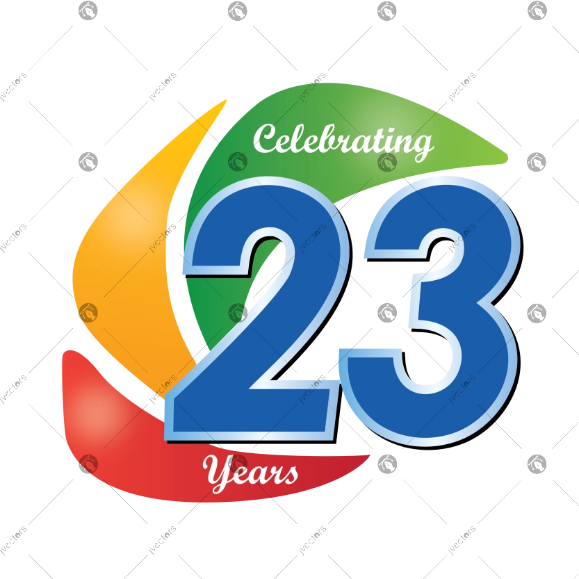 Celebrating 23 Years Logo Design