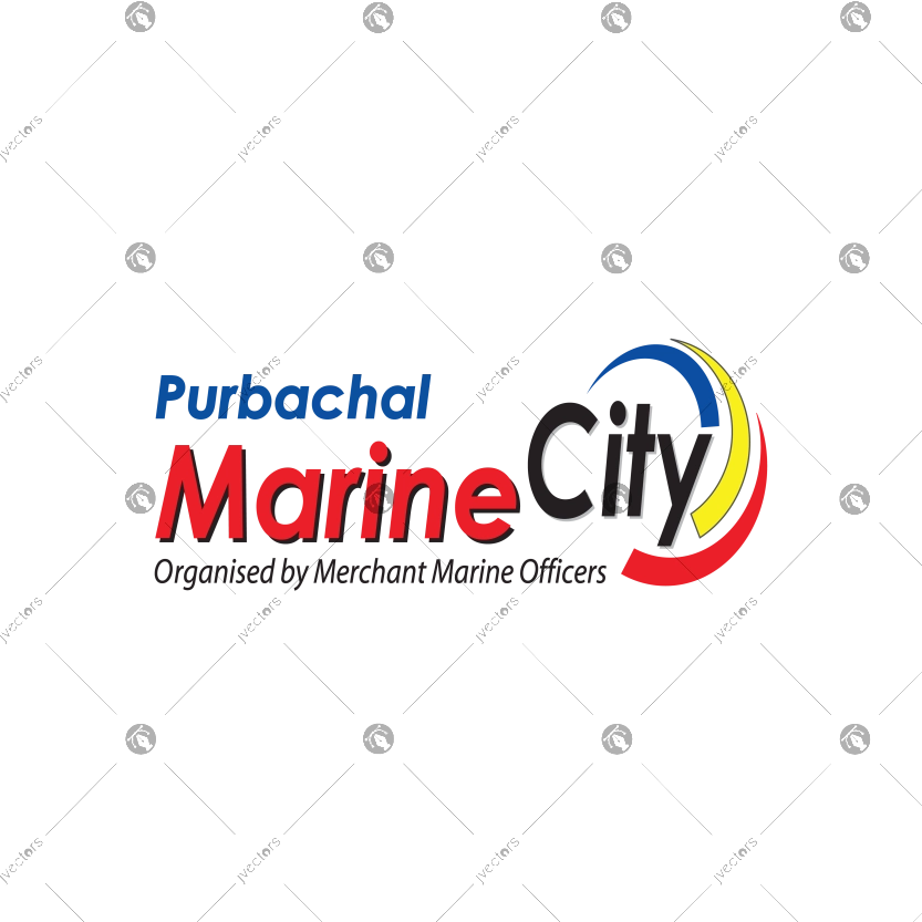 Purbachal Marine City Logo Vector