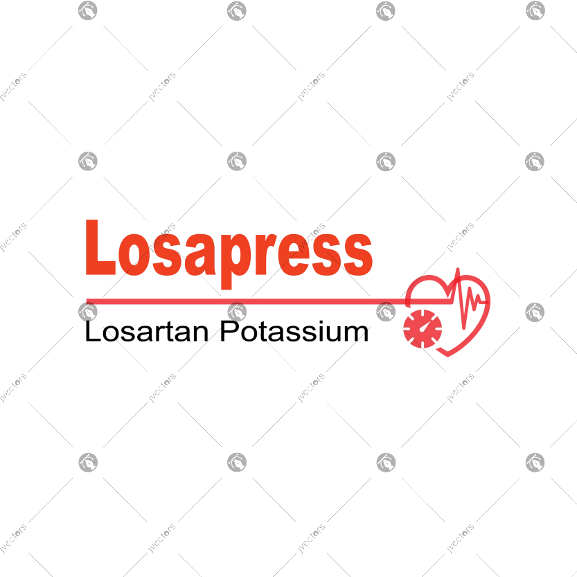Losapress Losartan Potassium Logo Vector