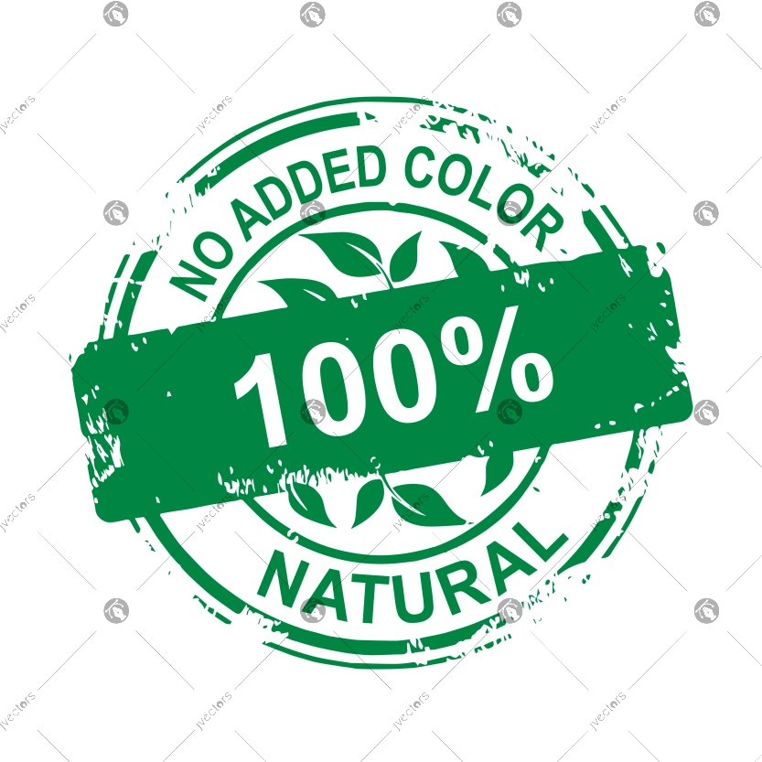 No Added Color 100% Natural Monogram Vector