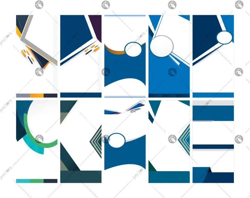 Creative Banner Background Set Vector Art Corporate Business Poster Advertising Design Backgrounds