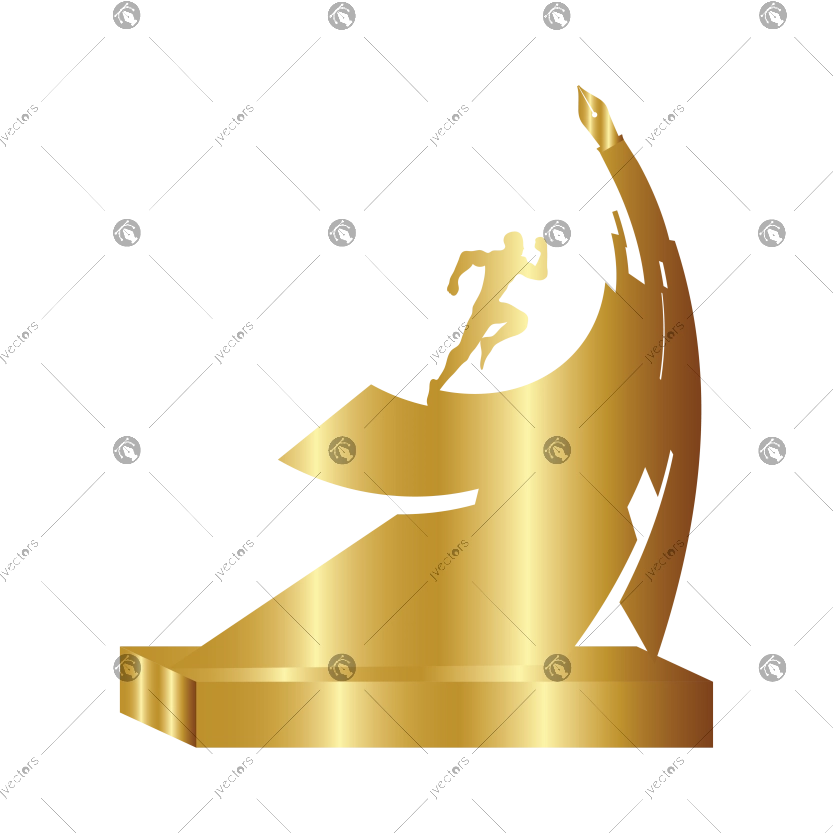 Elegance Sports Award Emblem Illustration Vector